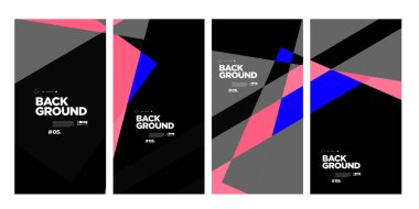 Yıllık şirket broşürü için vektör soyut minimalist geometrik arkaplan