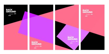 Yıllık şirket broşürü için vektör soyut minimalist geometrik arkaplan