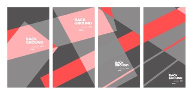 Yıllık şirket broşürü için vektör soyut minimalist geometrik arkaplan