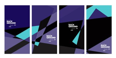 Yıllık şirket broşürü için vektör soyut minimalist geometrik arkaplan