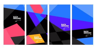 Yıllık şirket broşürü için vektör soyut minimalist geometrik arkaplan