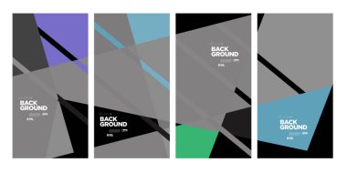 Yıllık şirket broşürü için vektör soyut minimalist geometrik arkaplan