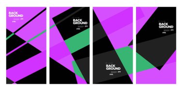 Yıllık şirket broşürü için vektör soyut minimalist geometrik arkaplan