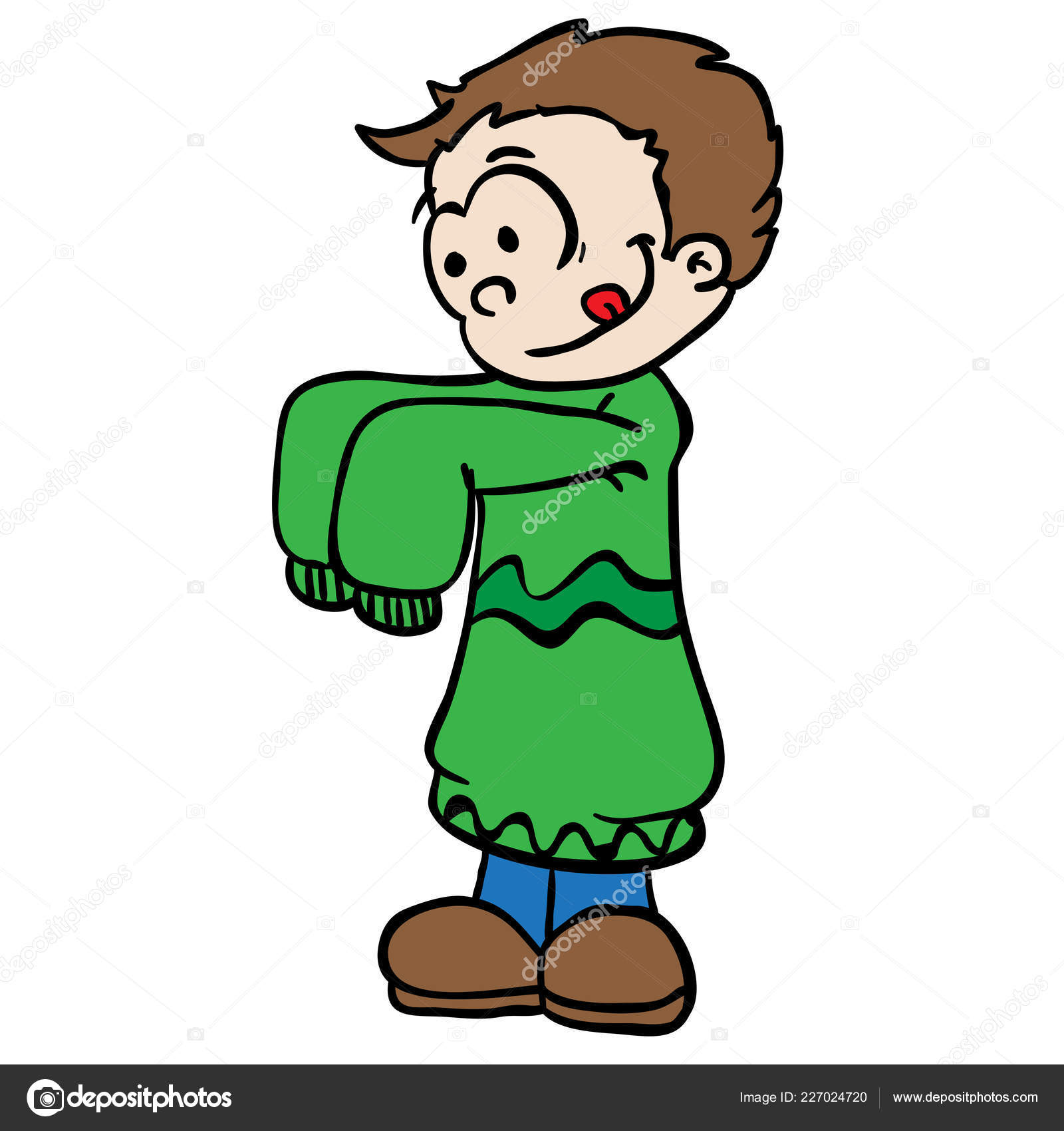 Cartoon getting dressed Vector Art Stock Images | Depositphotos