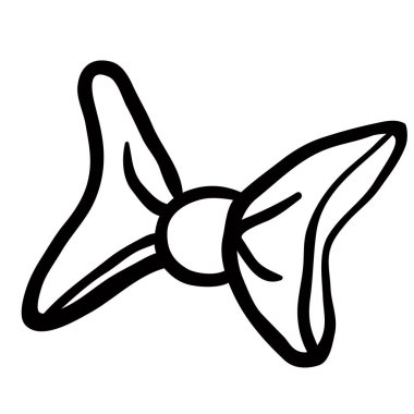 siyah ve beyaz papyon çizgi film