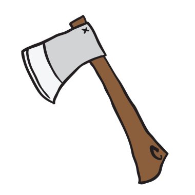 balta çizgi film illüstrasyon izole üzerinde beyaz doodle