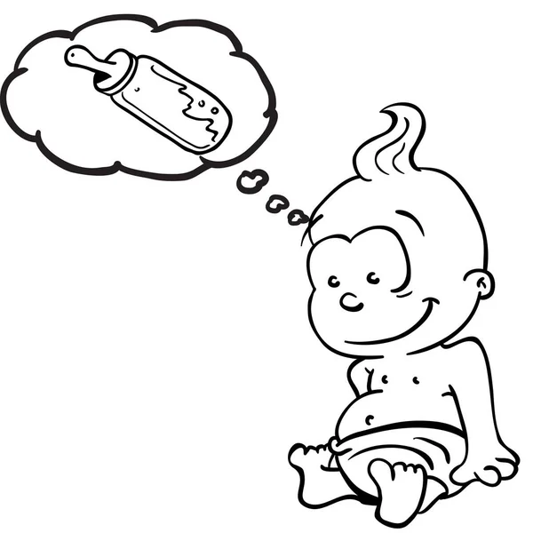 Simple Noir Et Blanc Dessin Anime Bebe Pense Bouteille De Lait Image Vectorielle Par Ainsel C Illustration Simple Noir Et Blanc Dessin Anime Bebe Pense Bouteille De Lait Image Vectorielle Par Ainsel C Illustration