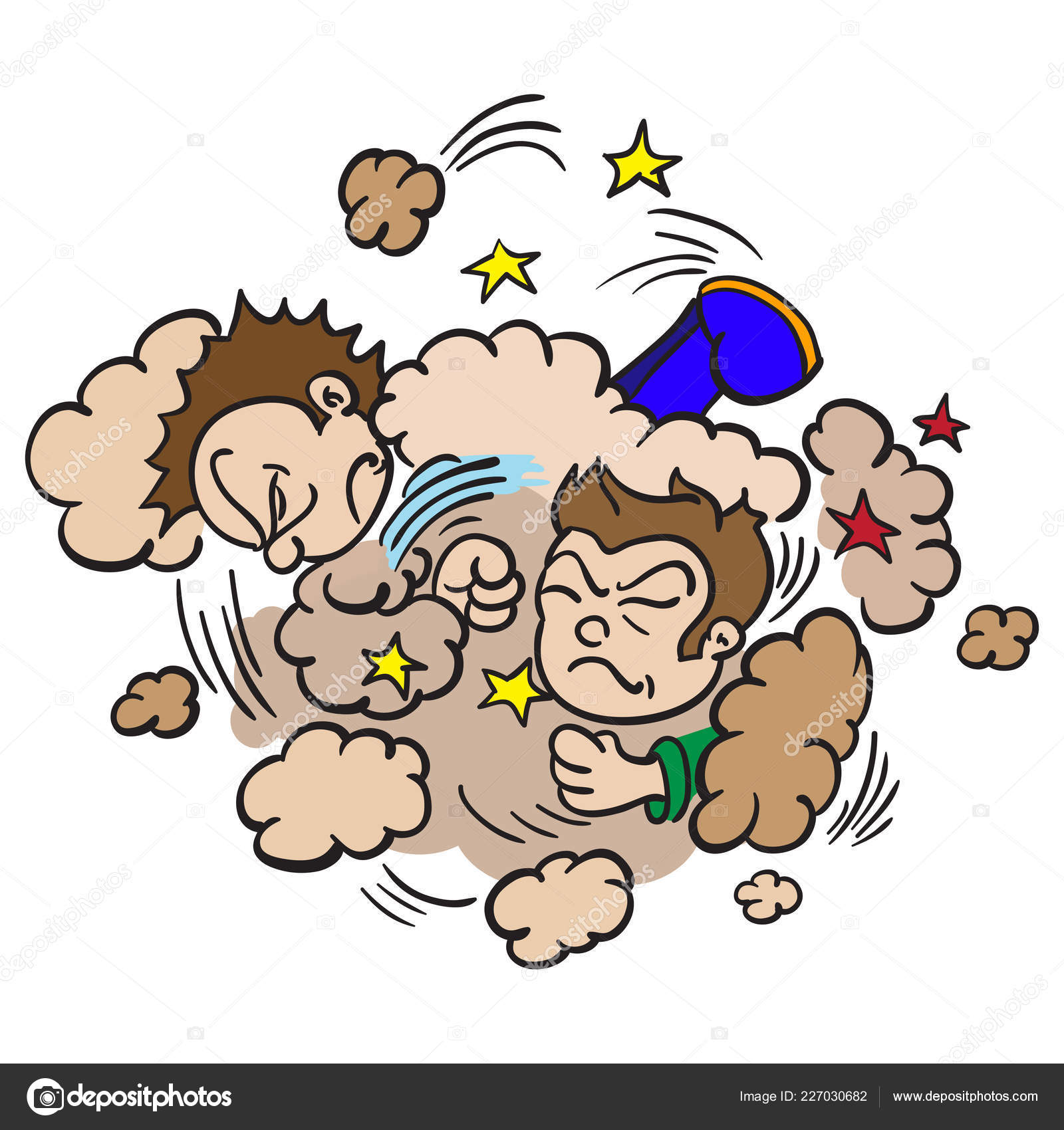 Cartoon Illustration Two Boys Fighting Cloud Dust Stock Vector Image by ©ainsel #227030682 Cartoon Illustration Two Boys Fighting Cloud Dust Stock Vector Image by ©ainsel #227030682