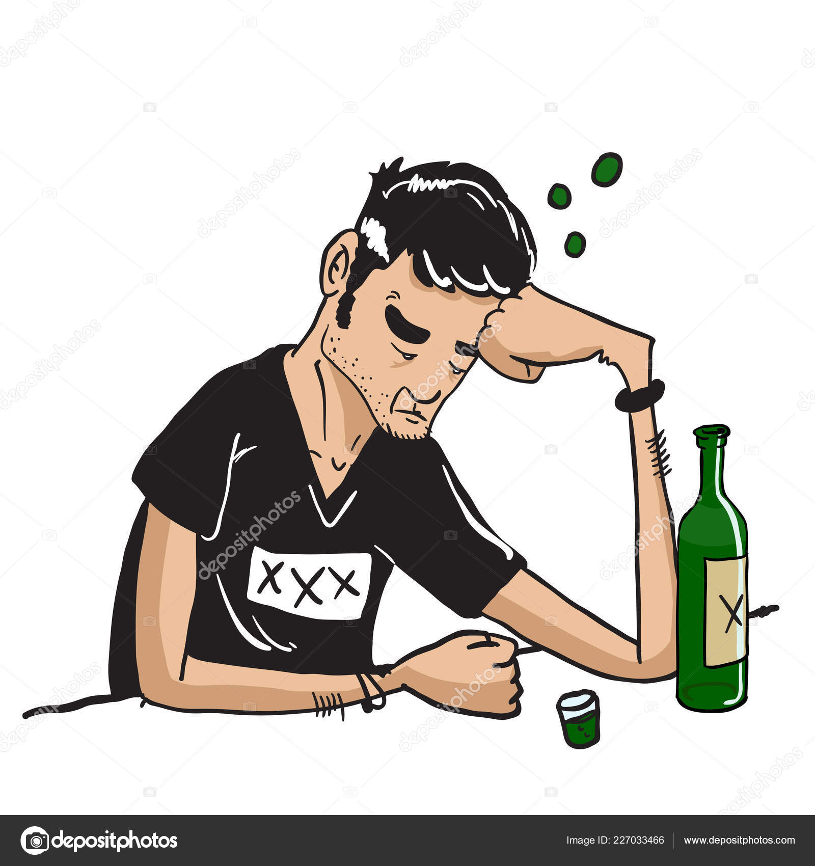 Anime homem sentado em uma borda com uma garrafa de cerveja
