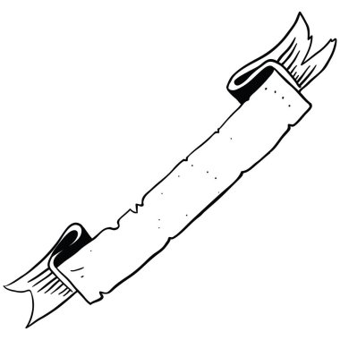 afiş çizgi film illüstrasyon izole beyaz şerit