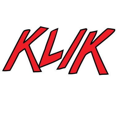 çizgi film doodle kelime klik el çizilen illüstrasyon izole beyaz