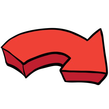 işaretçi ok çizgi film illüstrasyon