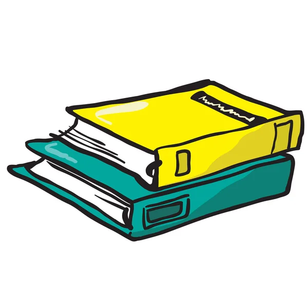 iki kitap karikatür çizimi