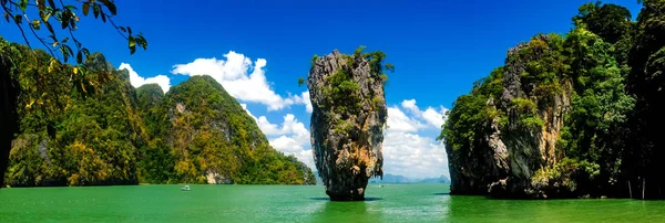 James Bond eiland Khao Phing Kan grote landschap Rechtenvrije Stockfoto's