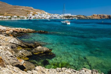 Folegandros adası deniz manzarası