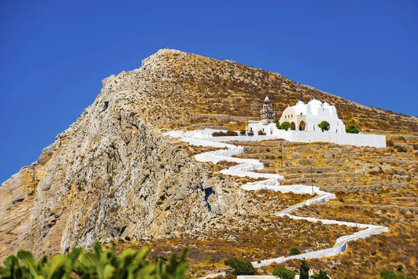 Folegandros Island Panaghia kerk — Stockfoto