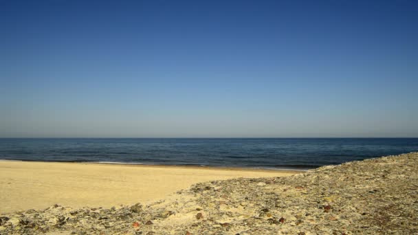 ポーランドのバルト海のビーチは — ストック動画