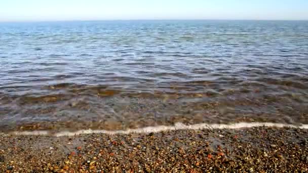 Brandung Der Ostsee Polen Kamera Der Brandung Mit Unterwasserblick — Stockvideo