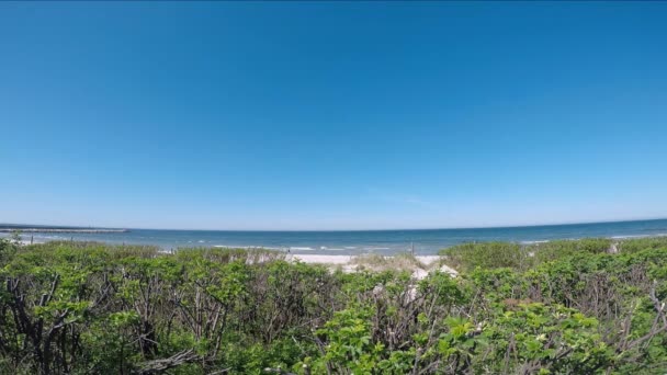 Устка Польща Набережній Біля Пляжу — стокове відео