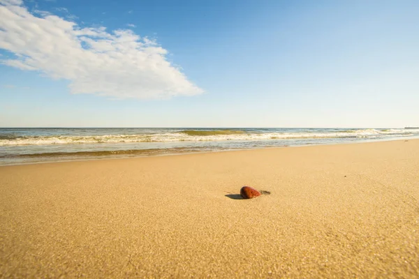 Lonesome Пляжі Балтійського Моря Гальковий — стокове фото
