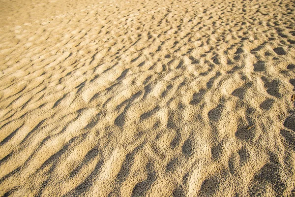 Sand Eines Strandes Mit Wellenmustern — Stockfoto