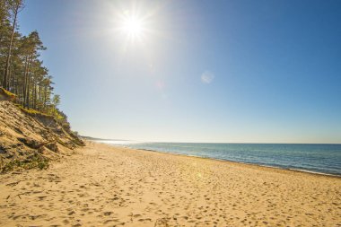 Baltık Denizi Polonya, plaj Orzechowo, Polonya