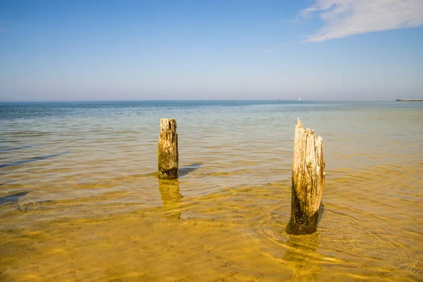 Velhas Virilhas Mar Báltico Com Céu Azul — Fotografia de Stock