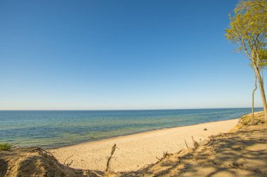 Orzechowo, Polonya Baltık Denizi'nin Beach
