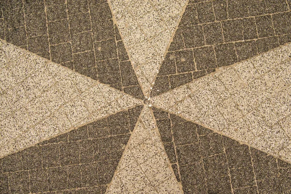 City Floor Tiles Star Shape — Stock Photo, Image