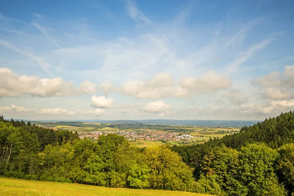 Blick Auf Den Hohenstaufischen Hügel Süden Deutschlands — Stockfoto