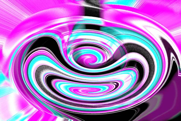 Spirale Colorée Avec Mouvement Dynamique — Photo