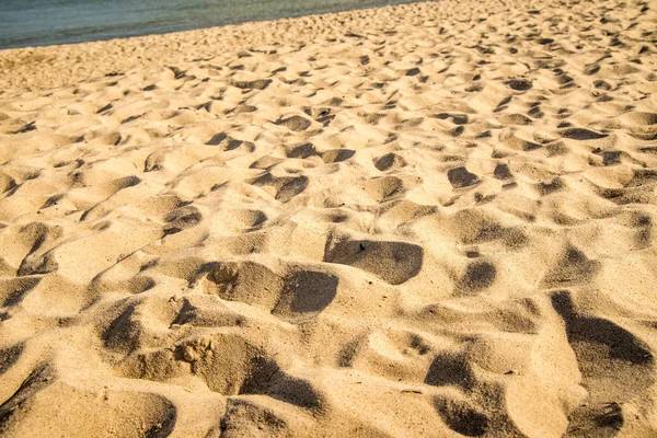 Areia Uma Praia Com Padrões — Fotografia de Stock