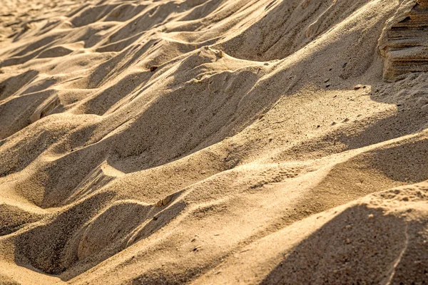 Пісок Пляжу Візерунками — стокове фото