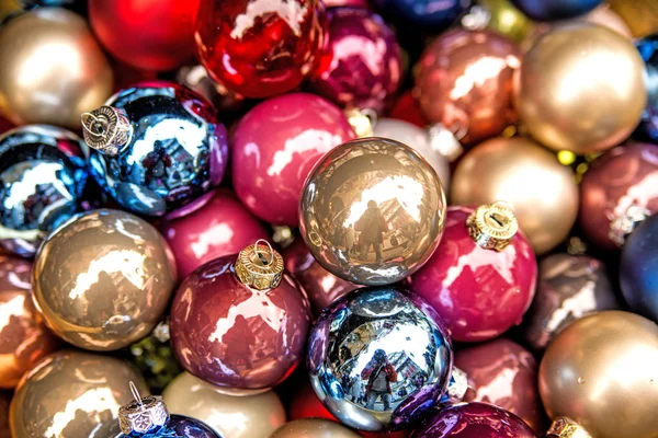 Christmas Balls Christmas Market — Stock Photo, Image