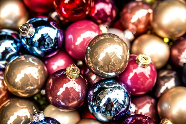 Christmas Balls Christmas Market — Stock Photo, Image