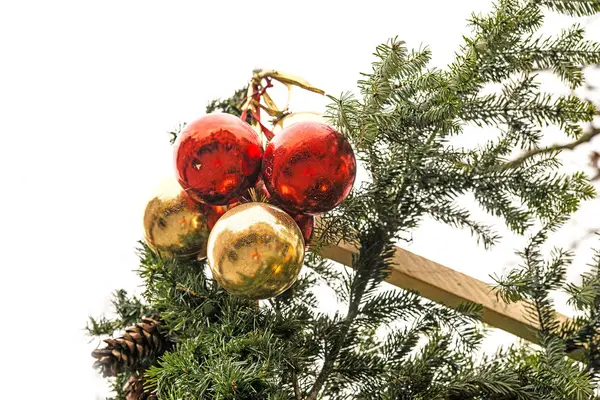 Christmas Balls Christmas Market — Stock Photo, Image