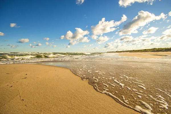 Пляжі Балтійського Моря Синє Небо Хмари — стокове фото