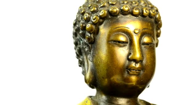 Indiano Buddha Testa Tavolo Turno Con Fotocamera Unità — Video Stock