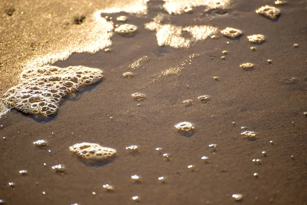 Пінні Бульбашки Серфінгу Піску — стокове фото