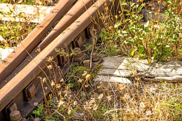 Raylar Bozuk Geçiş — Stok fotoğraf