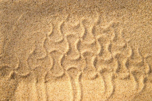 Arena Una Playa Con Patrones — Foto de Stock