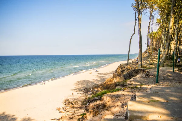 Beach of the Baltic Sea in Orzechowo, Poland Royalty Free Stock Photos