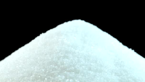 Azúcar Blanco Una Mesa Giratoria — Vídeos de Stock