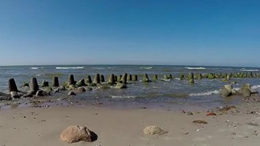 beach, Orzechowo üzerinde Baltık Denizi, Polonya