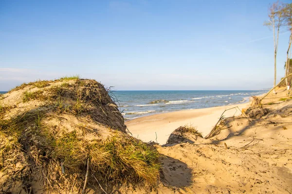 Beach, a Balti-tenger, Orzechowo, Lengyelország — Stock Fotó