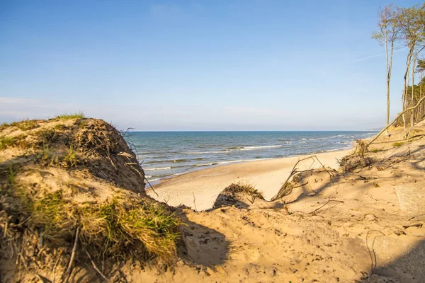 Playa del Mar Báltico en Orzechowo, Polonia — Foto de Stock