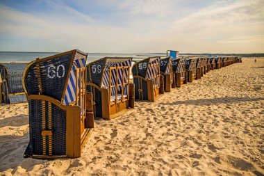 plaj sandalyeleri Polonya Baltık Denizi