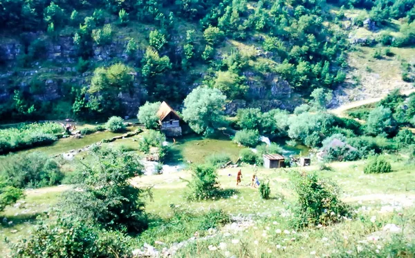 Parque Nacional Los Lagos Plitvice Croacia Década 1980 —  Fotos de Stock