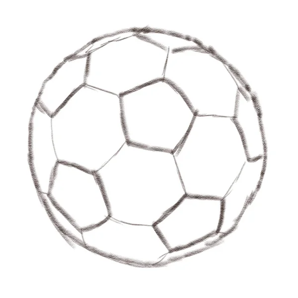 サッカー 抽象的な鉛筆セット — ストック写真