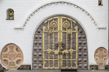 Eski Metal Kilisesi kapı arka plan